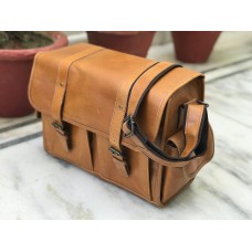 Leather Travel Camera Bag Messenger case