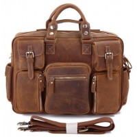 Doctor Strange Brown Leather Laptop Briefcase Bag