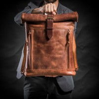 The Hero Brown Leather Backpack