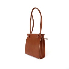 Brown leather high quality tote bag