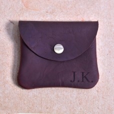Personalisation Leather Coin Purse, Pocket Coin