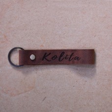 Personalized Leather Key Chain 